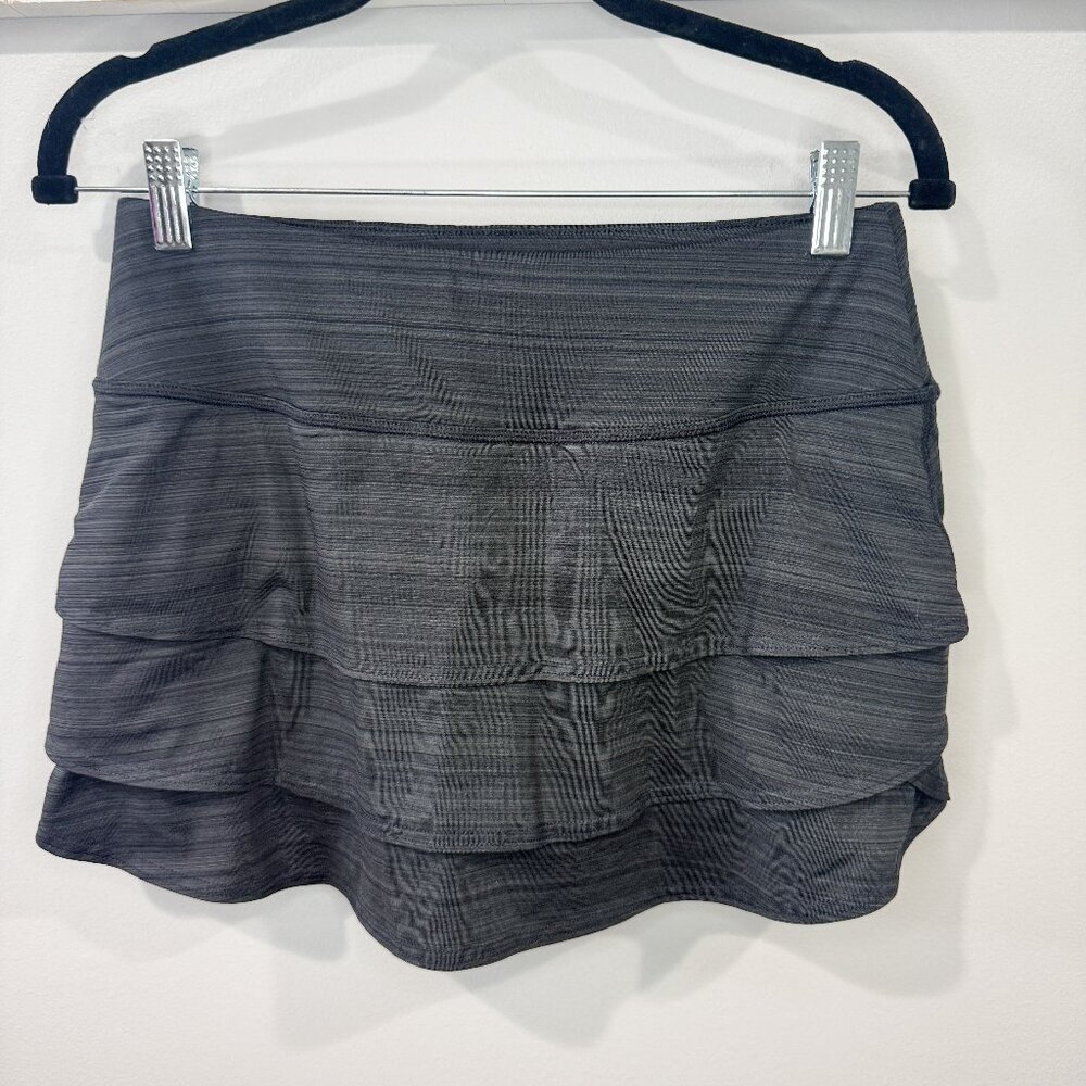 Athleta Stripe Swagger Skort Blue Gray Size Small